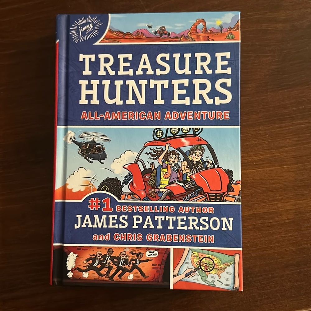 Kids book Treasure Hunters - All American Adventure by James Patterson hardcover